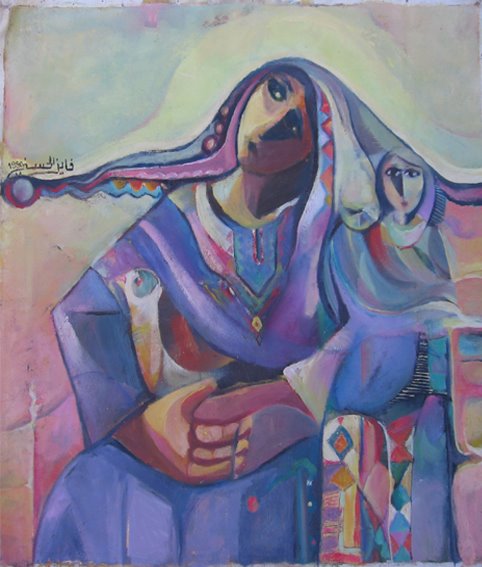 لوحة للفنان فايز الحسني