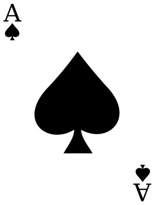 الآس، ورق اللعب