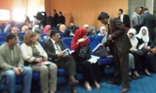 جانب من الحضور في ملتقى جامعة سيدي بلعباس